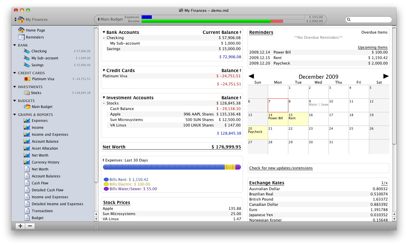 Mac budget software